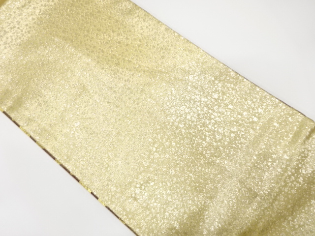 箔散らし模様織り出し　全通袋帯